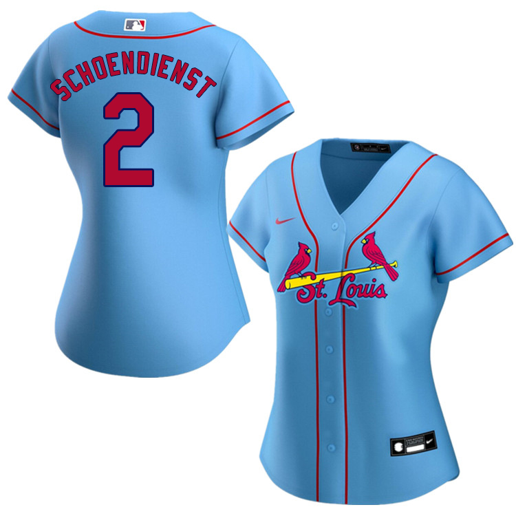 Nike Women #2 Red Schoendienst St.Louis Cardinals Baseball Jerseys Sale-Blue